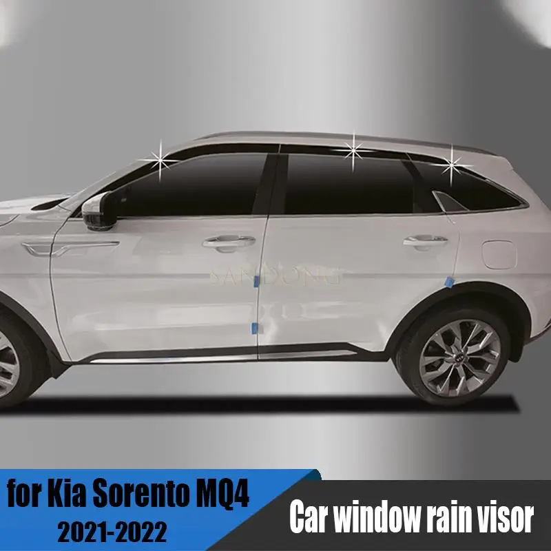 for Kia Sorento MQ4 2021 2022 car window rainshield decoration ABS exterior modification