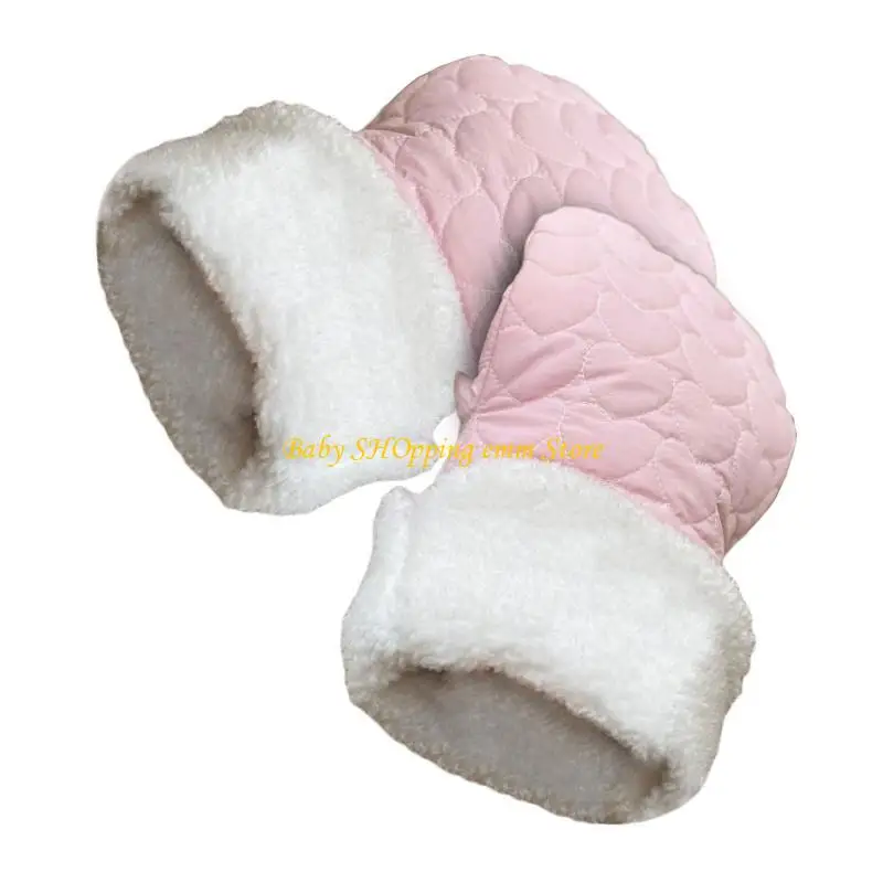 

23GD 1 pair Baby Strollers Hand Muffs Soft & Warm Gloves for Parents Windproof Hand Warmer Cold Weather Protective Mittens