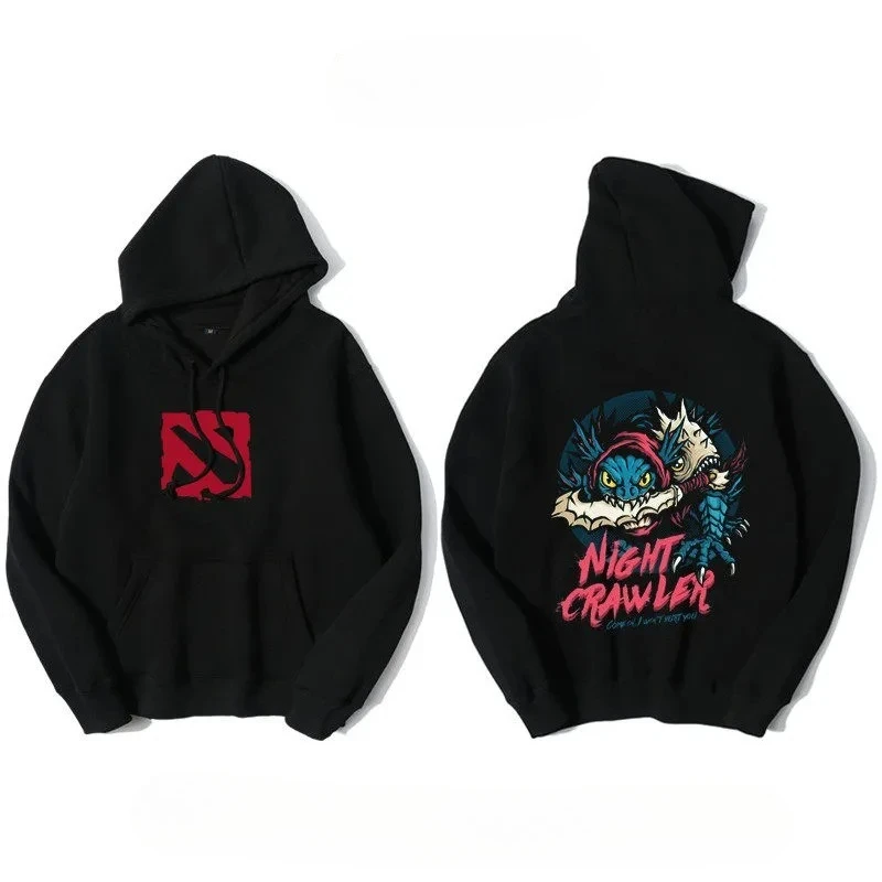 بلوفر بقلنسوة لخريف وشتاء الميزات A Dota2 Zeus Sword Saint Bounty Hunter طباعة هوديي وطبعة علوية عصرية غير رسمية #5