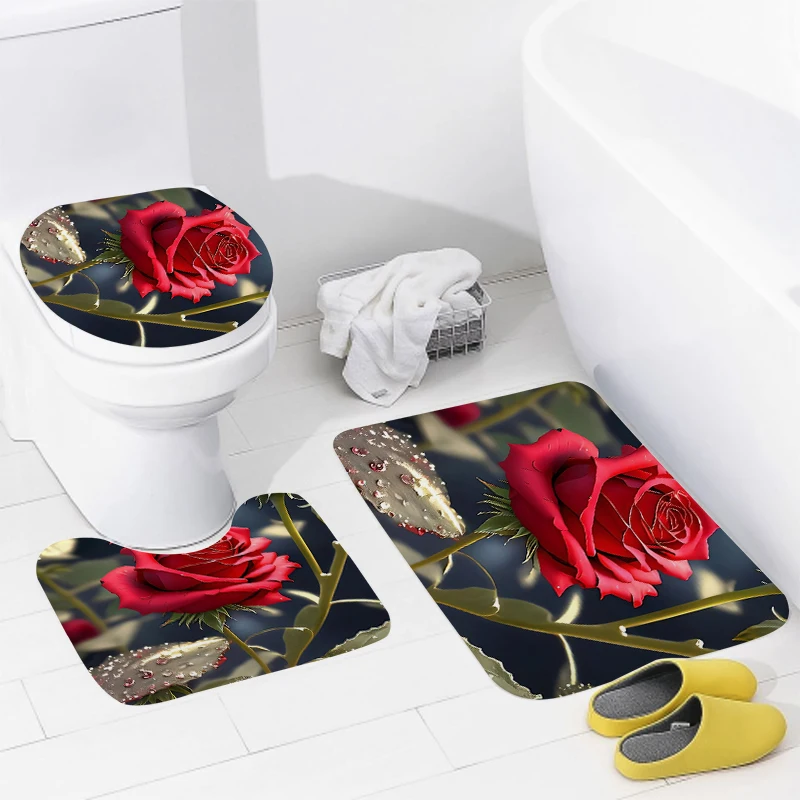 Home Natural Animal Style bathroom floor mats Bath Foot mat modern bathroom accessories rug Toilet mat Bathtub anti-slip carpet