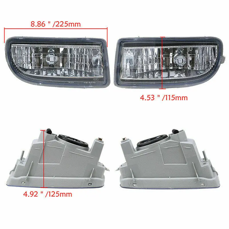 Fog Lamp Assembly For Toyota Land Cruiser 100 LC100 FJ100 1998 1999-2007 Front Bumper Anti Fog Light 81221-60042 81211-60122