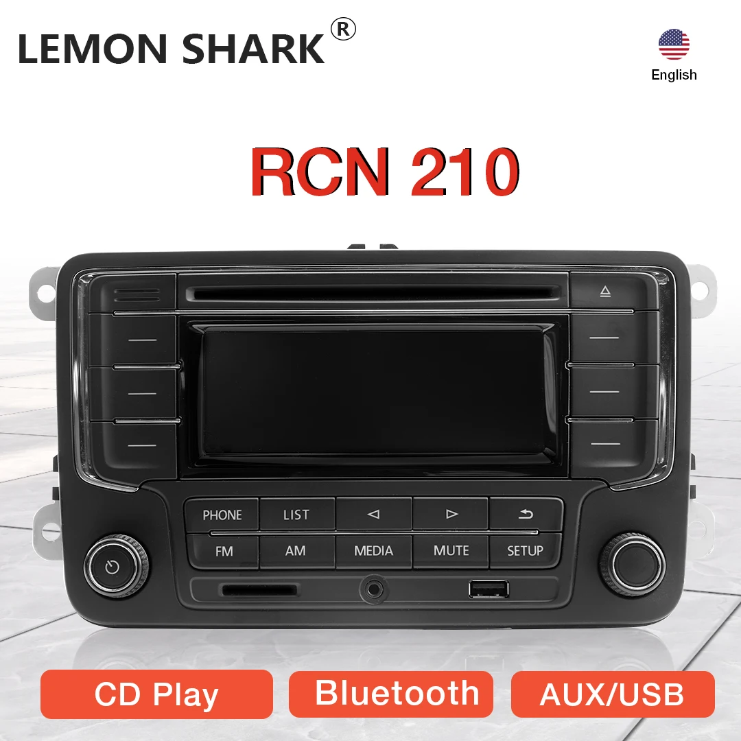 Noname RCN210 Car Radio CD Player USB MP3 AUX Bluetooth For VW Golf Jetta MK4 Passat B5 Polo RCN 210