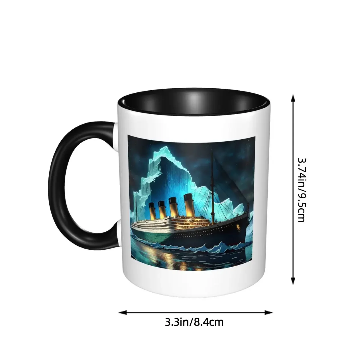 Titanic The Iceberg Mug Funny Ceramic Coffee Cups Tea Mugs Milk Cup Drinkware Gifts for Woman Man