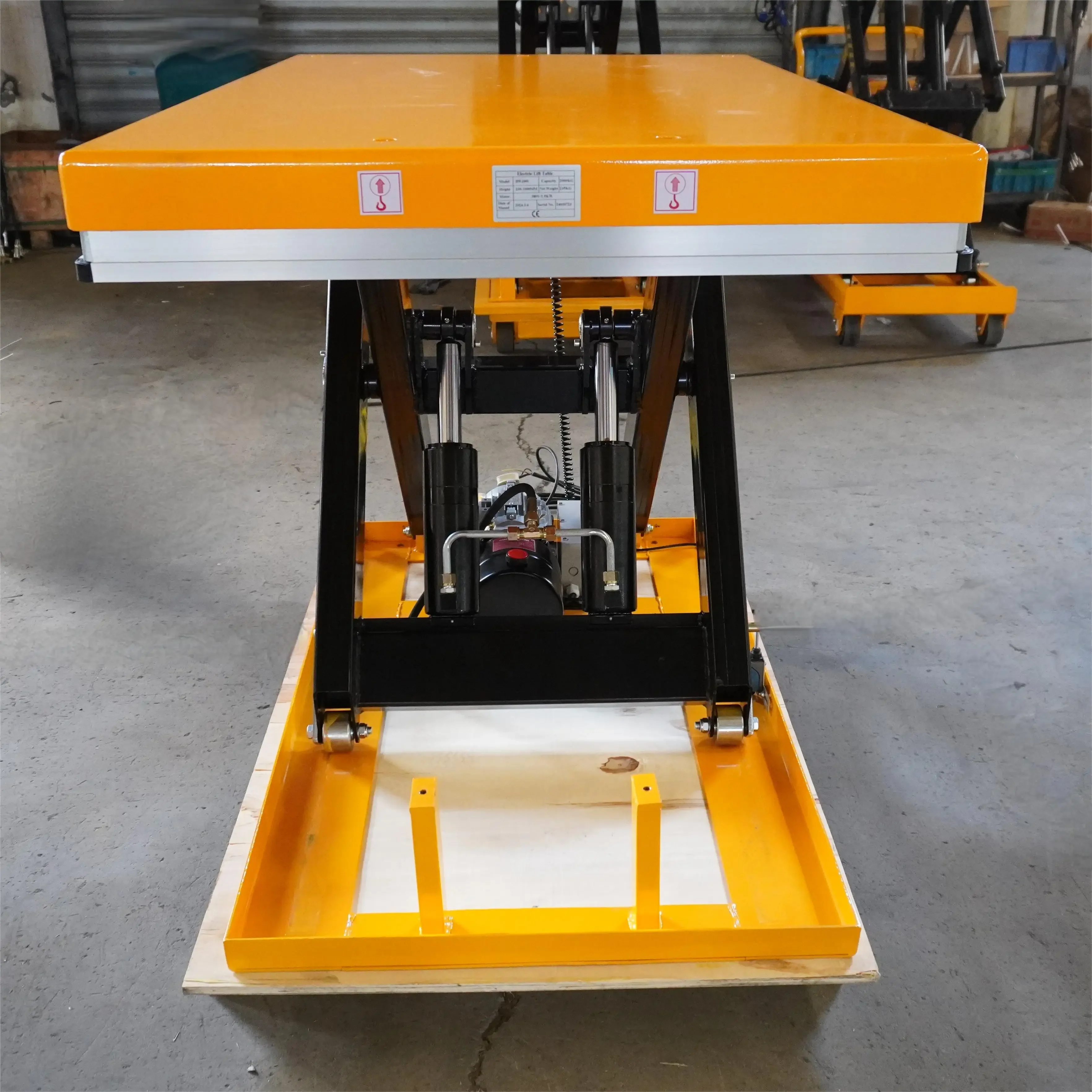 JS Lift Tables 2024 New Innovations Motor 2Ton Fixed Scissor Lift Electrical Lifting Platform