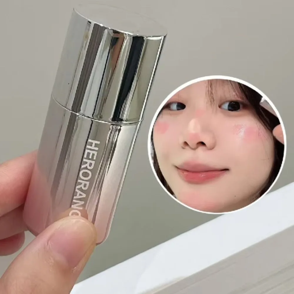 Korean Style Liquid Blush Cream Velvet Matte Natural Color Pink Blusher Smooth Low Saturation 2 In 1 Cheek Rouge