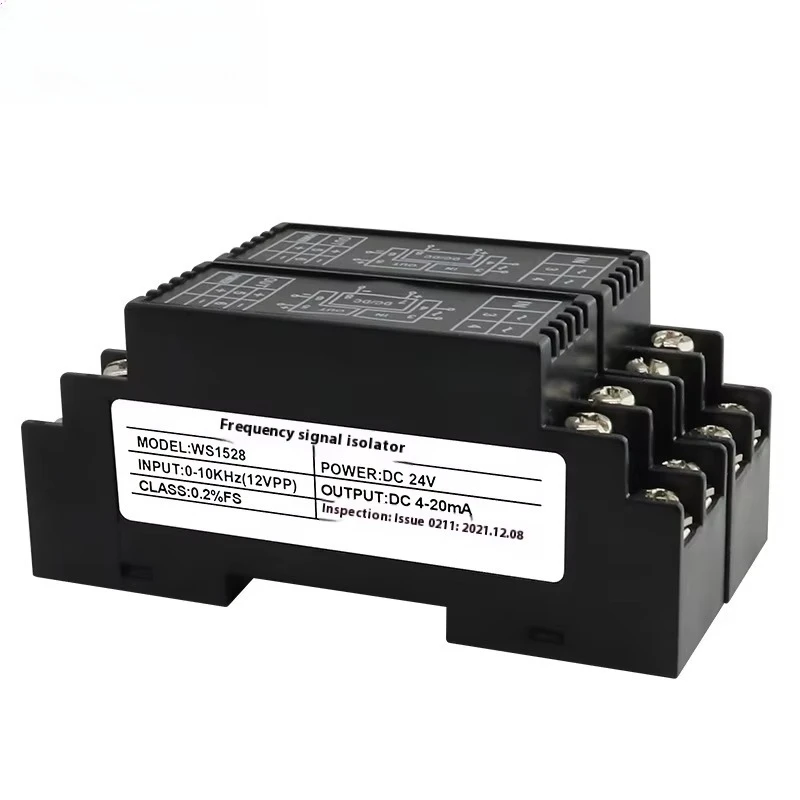 Intelligent Frequency Conversion Isolator 0-100kHz Input 4-20mA/0-10V Output High Precision Industrial Signal Conditioner