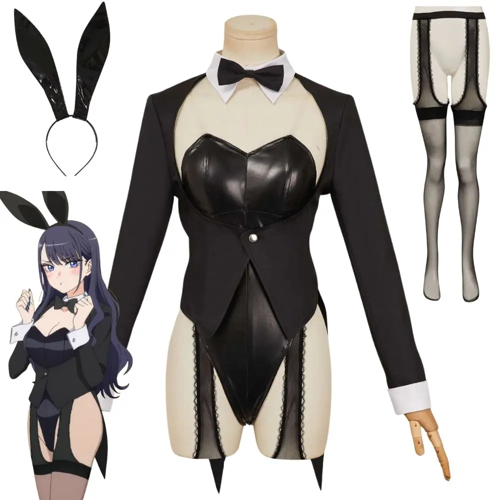 

Anime My Dress Up Darling Kitagawa Marin Cosplay Bunny Girl Suit Costume Fantasia Jumpsuit Sexy Uniform Halloween Carnival Suit