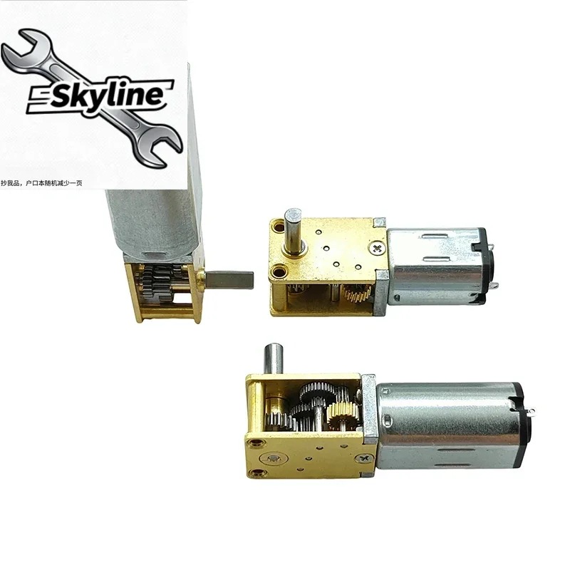 DC Gear Motor for DIY Robot Toy Slow Speed High Torque All Metal Gearbox Worm Drive 3V 6V 12V 050 N30 N20