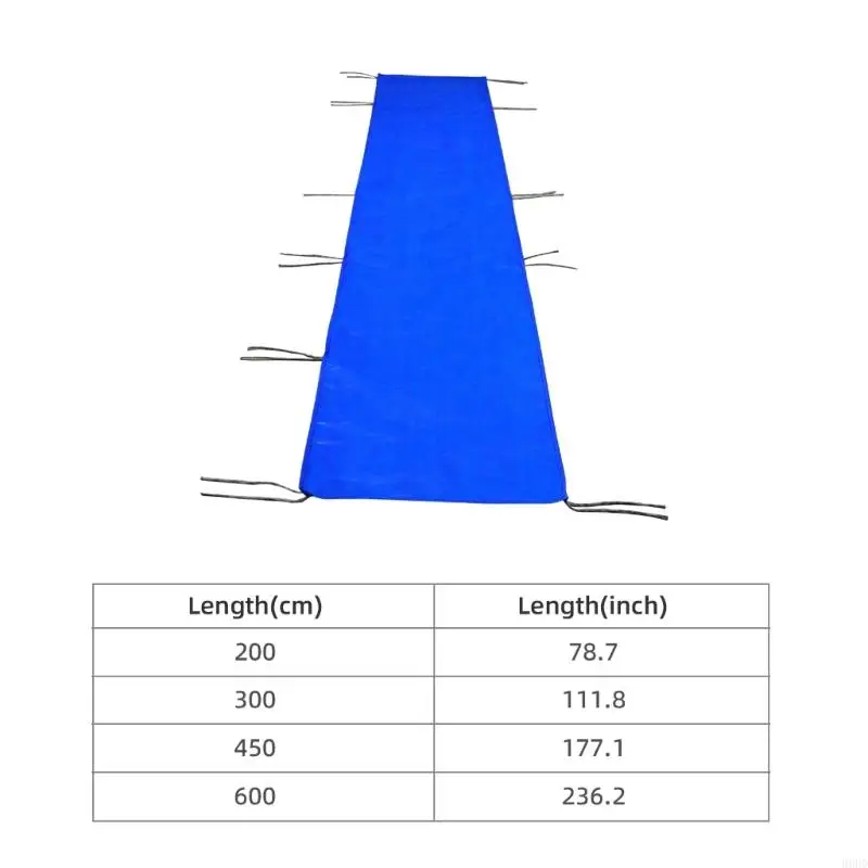 Outdoor Canopies Drainage Strips for Tent Connection, PVC Rain Gutters with Tie String for Camp Shelters and Market Booths 69HD
