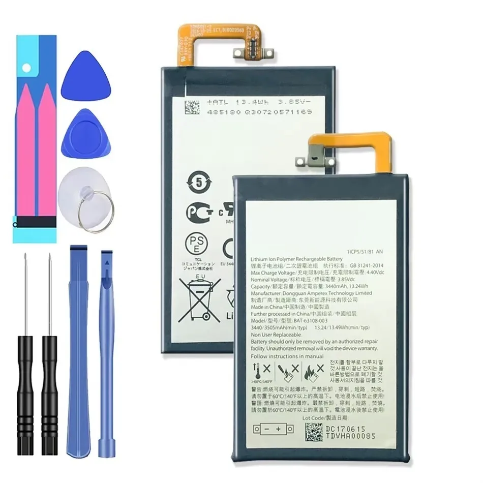 

BAT-63108-003 3440Mah Replacement Battery For Blackberry Keyone KE Yone