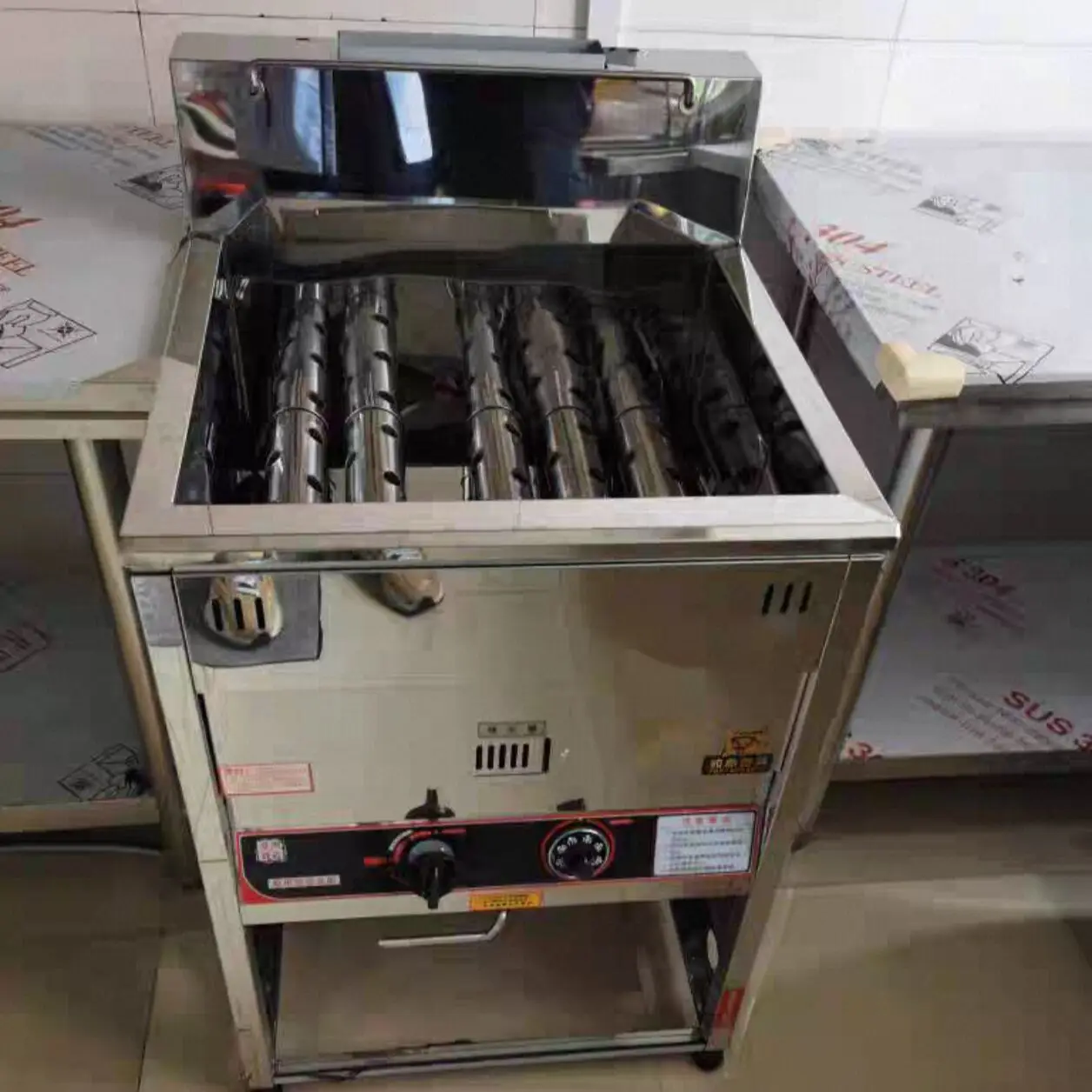 220V Fryer Luxury Vertical Stainless Steel Commercial Equipment Precise Temperature Control Electric Fryer