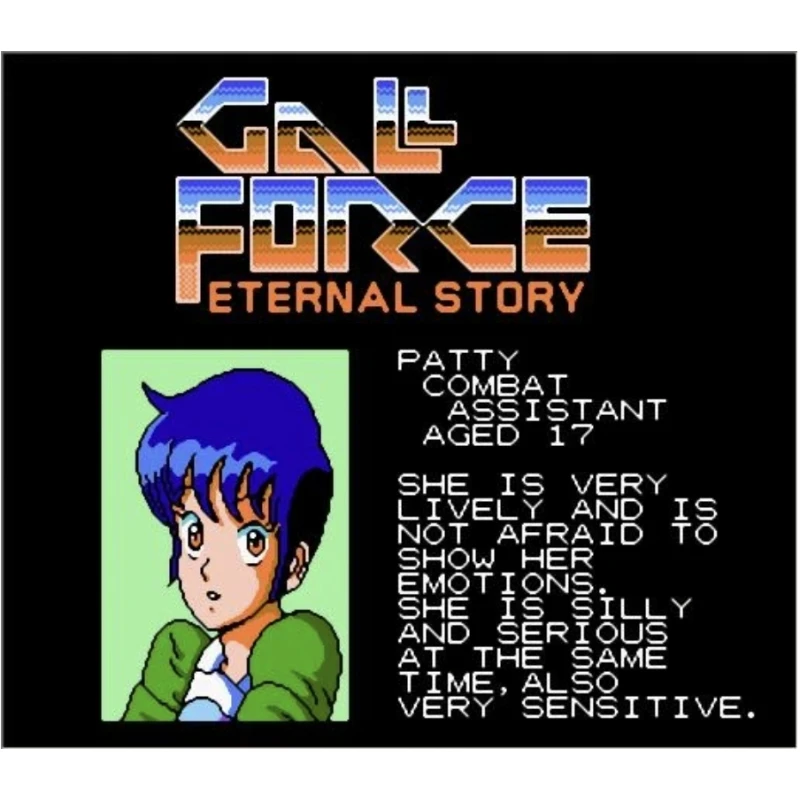 خرطوشة ألعاب Gall Force English (محاكاة FDS) لوحدة تحكم NES 72Pins بطاقة ألعاب الفيديو