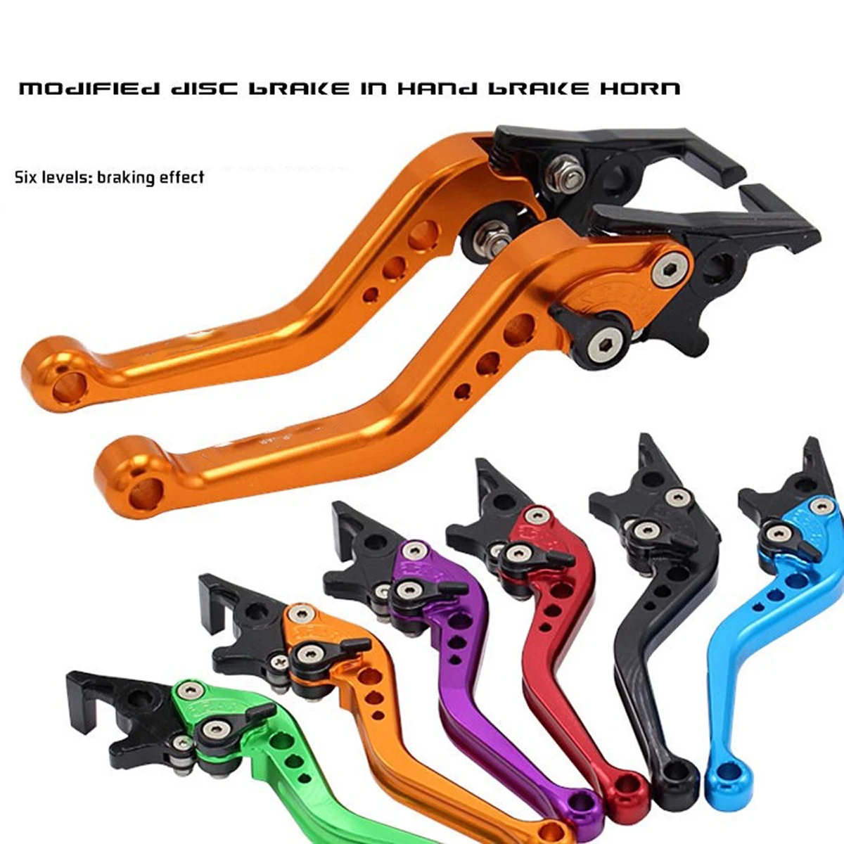 

Universal Fit For Motorbike Modification 1 Pair Alloy Motorcycle Brake Handle CNC Motorcycles Clutch Drum Brake Lever Handle