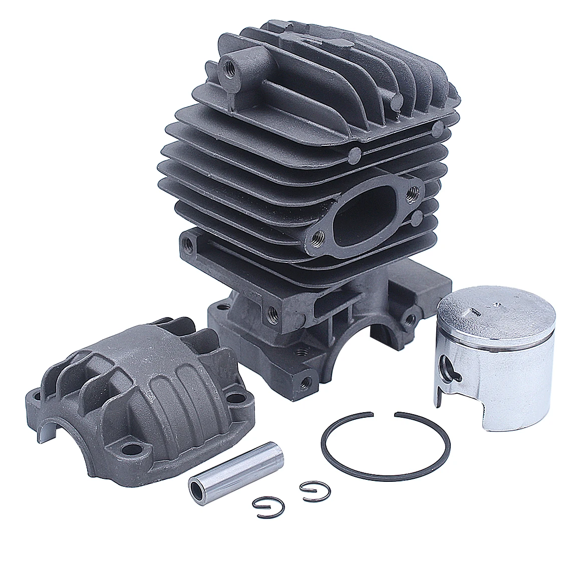34 مللي متر اسطوانة مجموعة كبّاس ل Zenoah 2500 25CC G2500 Alpina A305 المهنية البنزين المنشار اكسسوارات