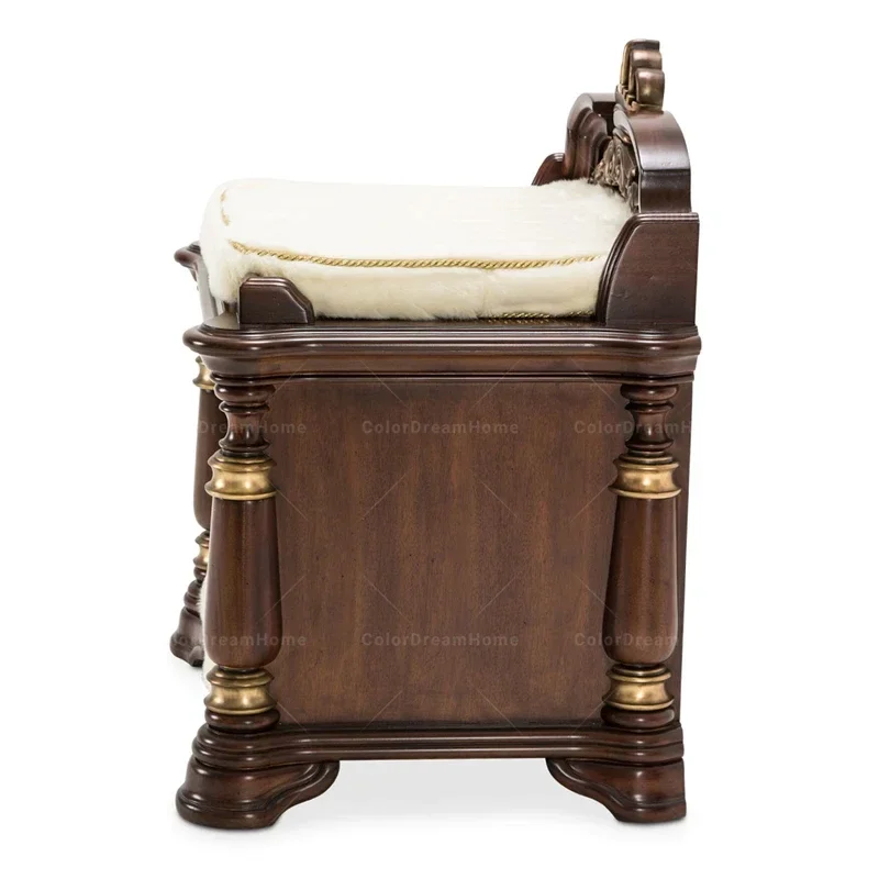 America luxury furniture teak wooden antique design  pet beds