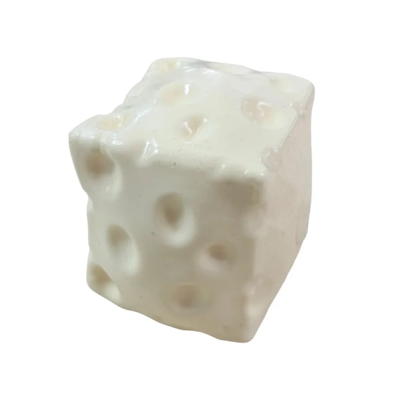 Pelota Antiestrés de Queso Taba Squishy, Pelota de Queso Grande Moldeable, Juguete Sensorial ASMR, Regalo para Festivales