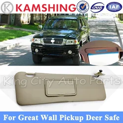 CAPQX Sun Shield Overhead Console Interior Sunvisor with Mirror For Great Wall Pickup Deer Safe Front Sun Visor Assembly