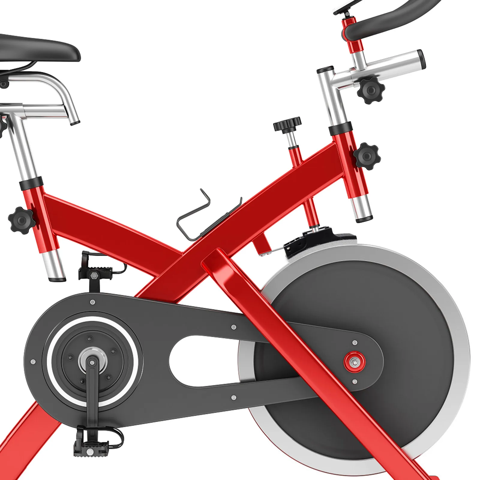 

2pcs Brake Pads Stationary Cycle Bike Clamp Brakes E-bike Bracket Replacement Kit Bicycles Exercise Anti-slip Durable Gym
