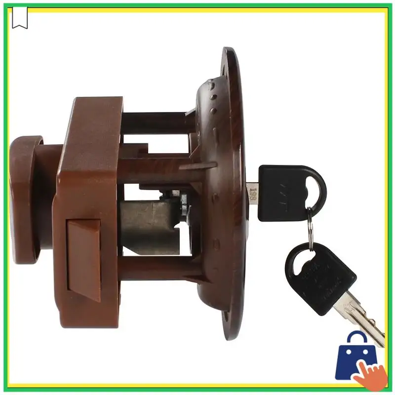 

Advanced RV Door Lock Bathroom Door Lock With Key Door Thickness 24Mm-45Mm Suitable For Yachts Boats Caravans Campers RV