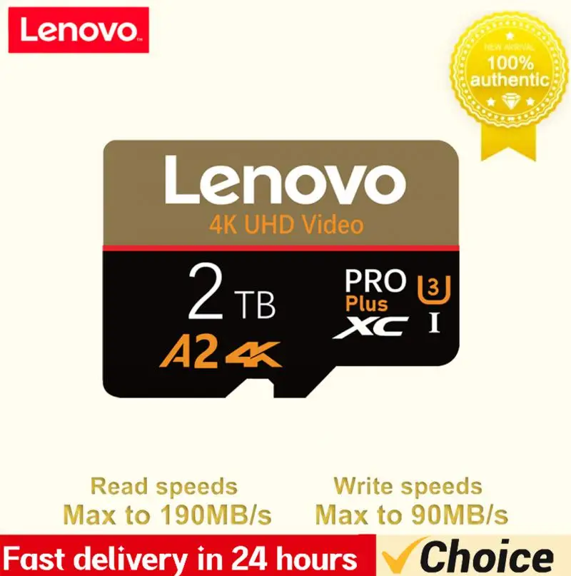 Lenovo 2TB Memory Card V30 128GB Micro TF/SD Card Class 10 High Speed Flash Memory Card 512GB SD Card For Nintendo Ds Steam Deck