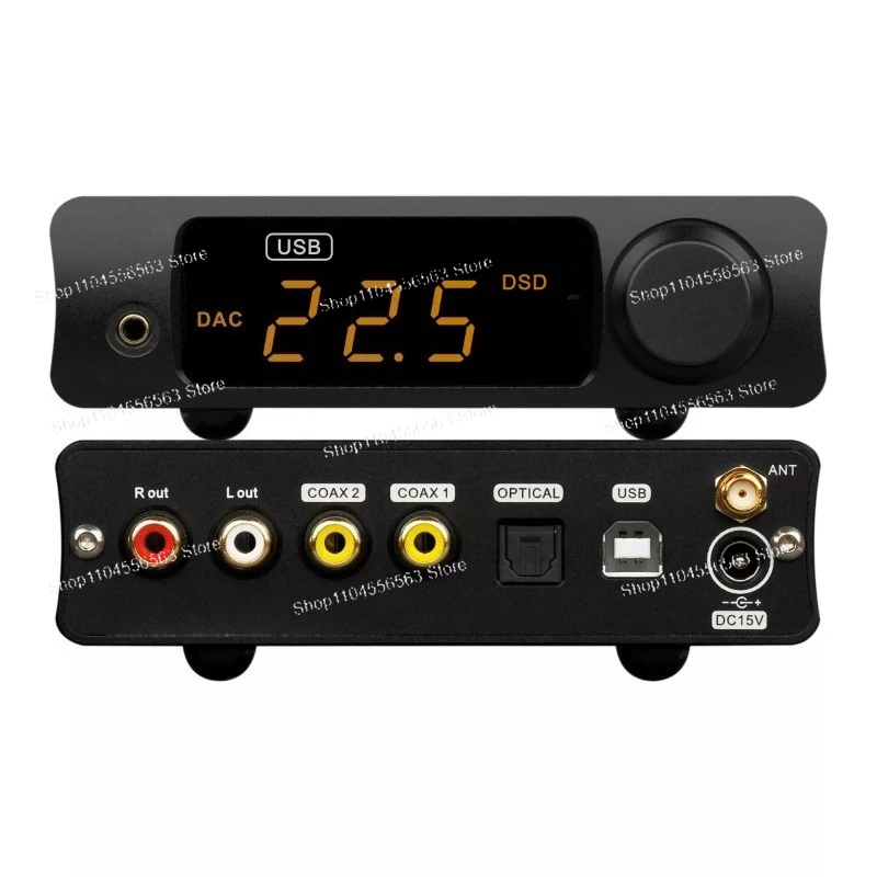 Hi-Fi Bluetooth Audio Decoder & Headphone Amp Combo | DSD High-Res Audio Support