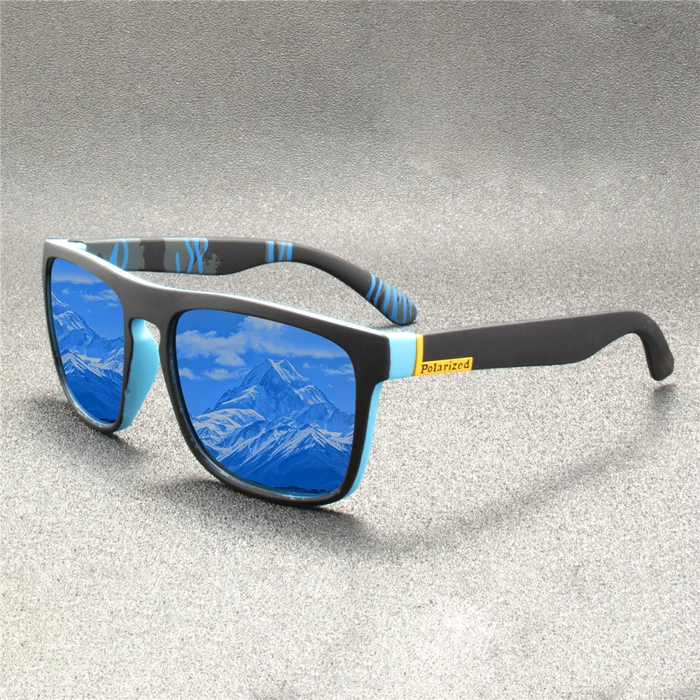 2PCS Mode Sonnenbrillen Männer Luxus Marke Designer Vintage Outdoor Fahren Sonnenbrille Männliche Brille Schatten Oculos – Detail 1