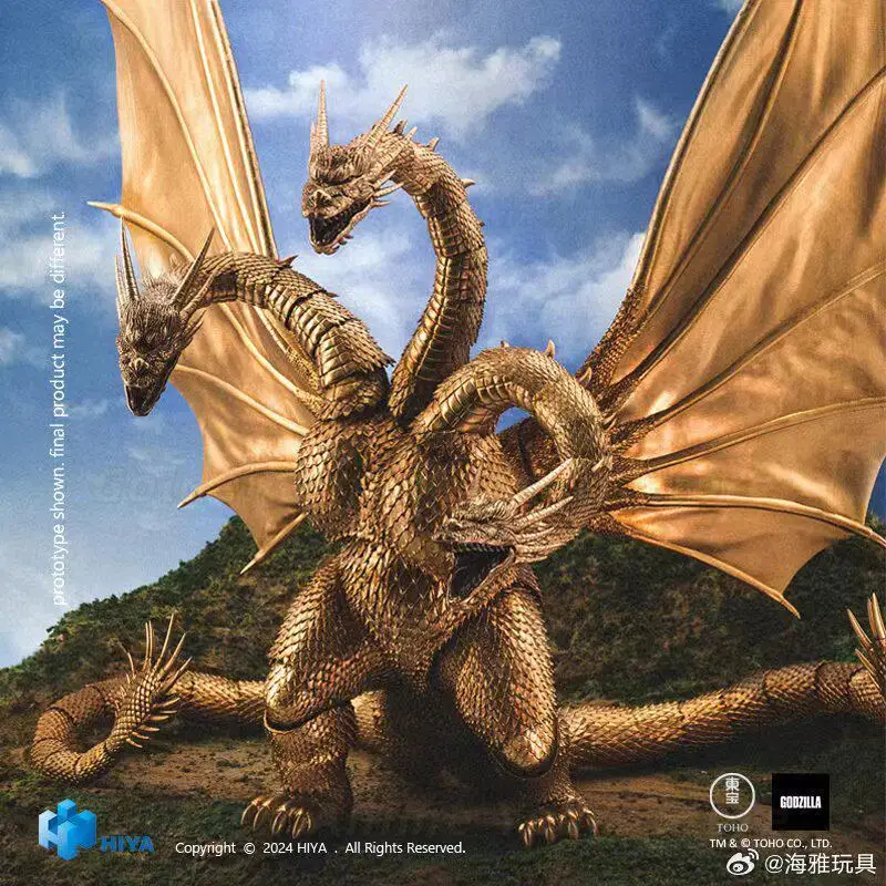 【In Stock】HIYA EBG0280 Godzilla Vs King Ghidorah 1991 King Ghidorah Articulated Model Gift&Collection - view 6