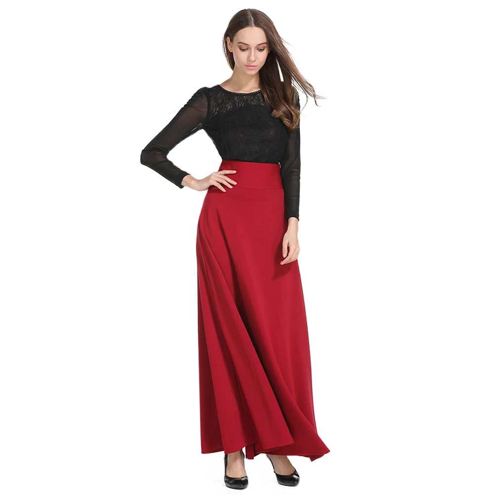 High Waist Party Maxi Female Skirts New Style Womens Hot Sale Ladies Long Skirt image 4