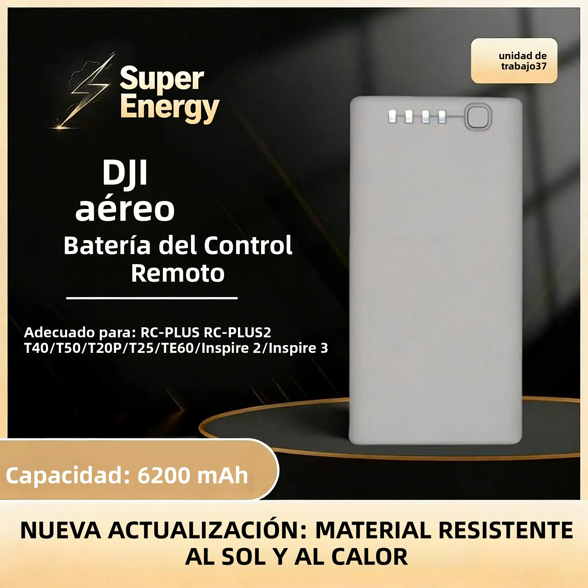 Para WB37 capacidad de la batería 6200mah 7,6 v Compatible Phantom 4 RTK MG-1P T10 T16 T20 T20P T30 T40 T50 M30 M300 M200 M600 controlador