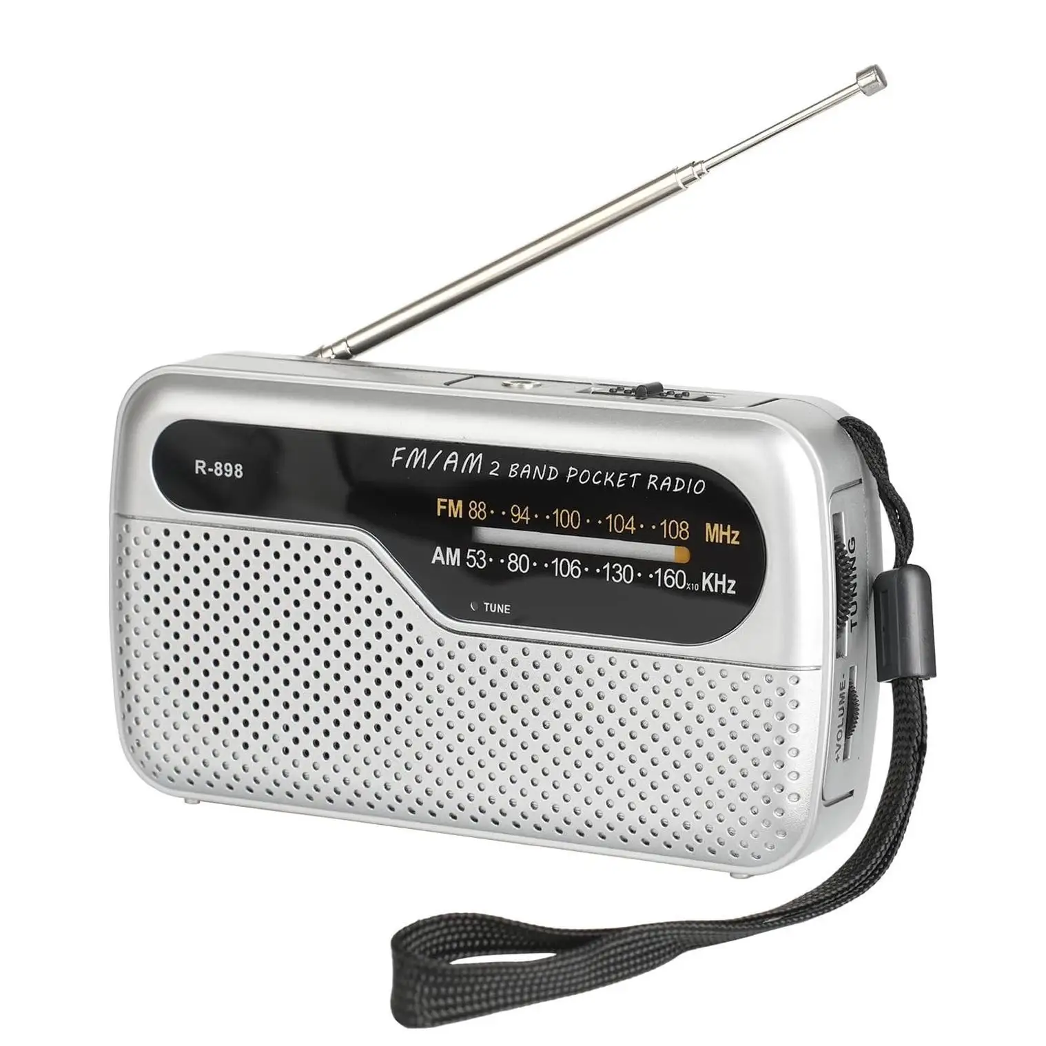 Radio Portátil de Bolsillo MK6 - Mini Radio Compacta con Auriculares, AM/FM, Batería Recargable, Sonido Estéreo para Viajes, Senderismo y Uso Diario.