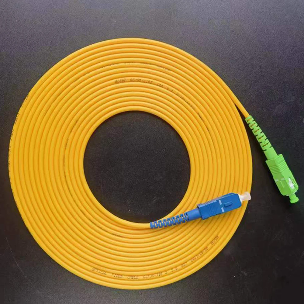 1M 2M 3M 5M 10M15M  SC APC SC UPC Fibre Optical Cable Fiber Optic Patch Cord Extension Cable Fibra Optica Fiber Garter