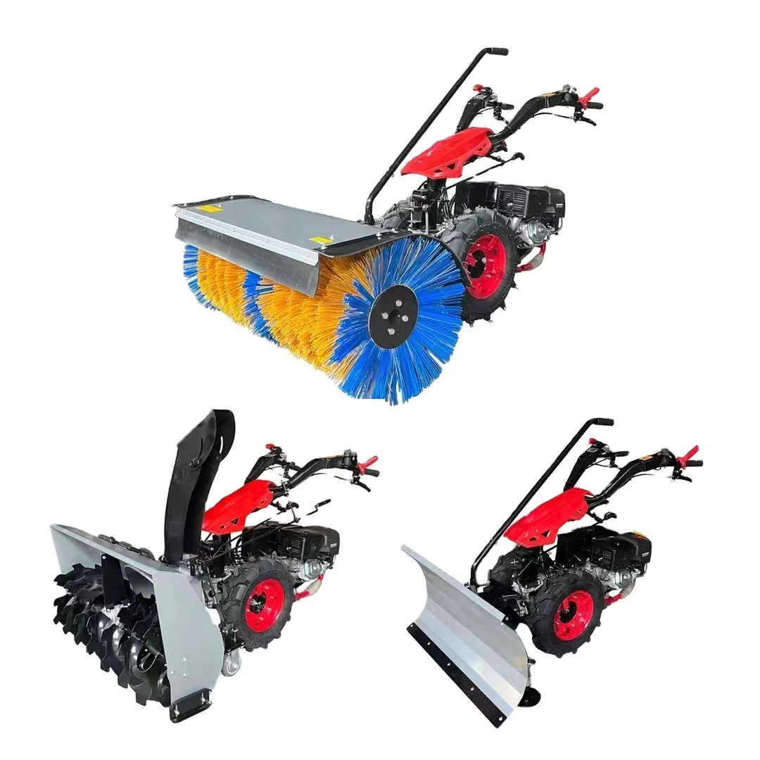 Leaf Cleaning Machine  Snow Blower Walk Behind Sidewalk Snow Street Sweepers on Sale