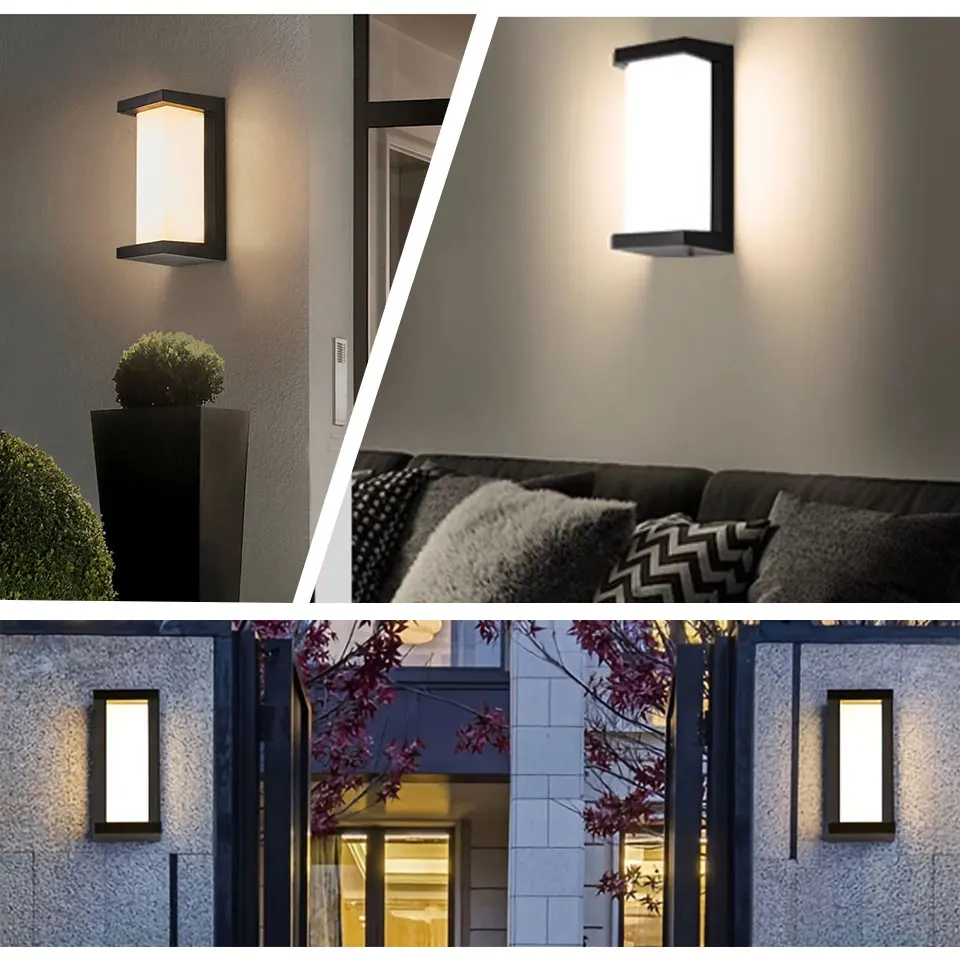 Wall Lamp With Motion Sensor AC85-265V 16W/30W Wall Decoration LED Interior Vintage Exterior Wall Lamp Home Porch Lights Outdoor