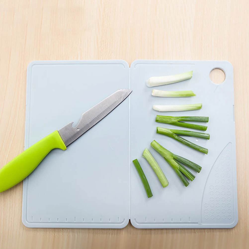 

2pcs Portable Cutting Board Reusable Folding Kitchen Camping Small Boards Nonslip Fruit Vegetable Mat Smooth Surface Anti