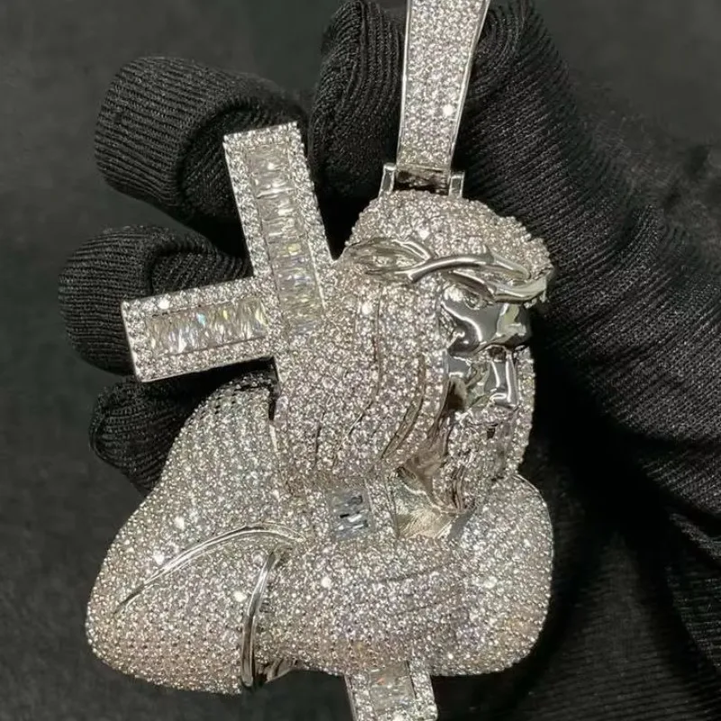 

LYEE CYEE Iced-Out Hip-Hop Cross Pendant. Dripped in Sparkling Moissanite for Ultimate Bling. Your Neck, Your Stage. ✨ #LYEECYEE