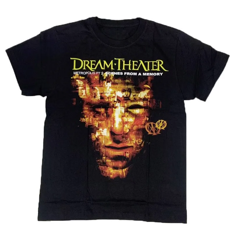 DREAM THEATER Metropolis - Camiseta negra con estampado de diseño taiwanés de Metal Rock vanguardista