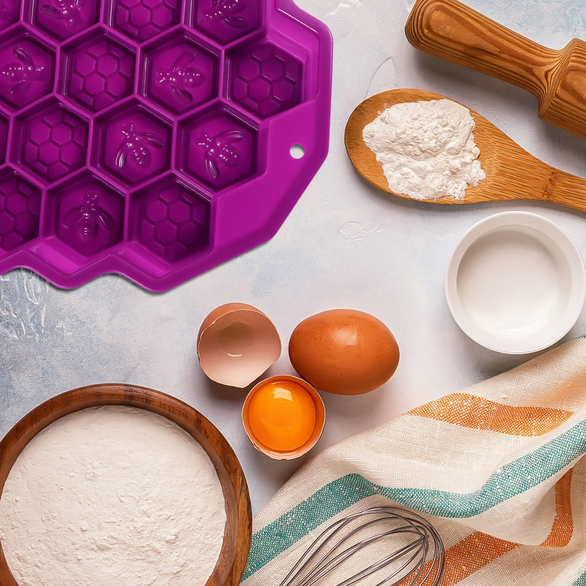 

Silicone Honeycomb Shape Cake Mold Eco Friendly Creative Design Baking Tool for Cakes Honeycomb Shape Cake Mold