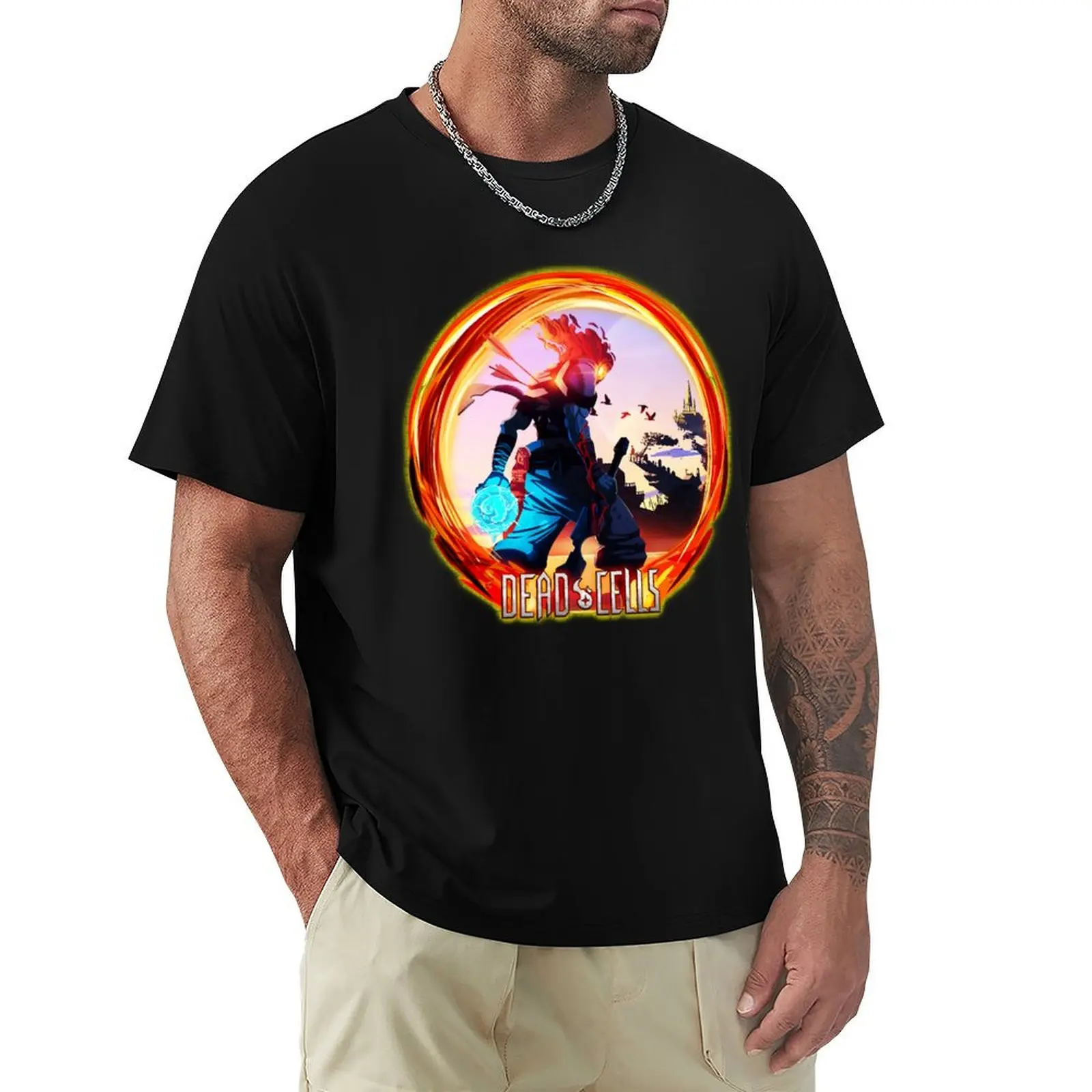 Dead Cells T-Shirt Basic Solid Tee for Daily Use