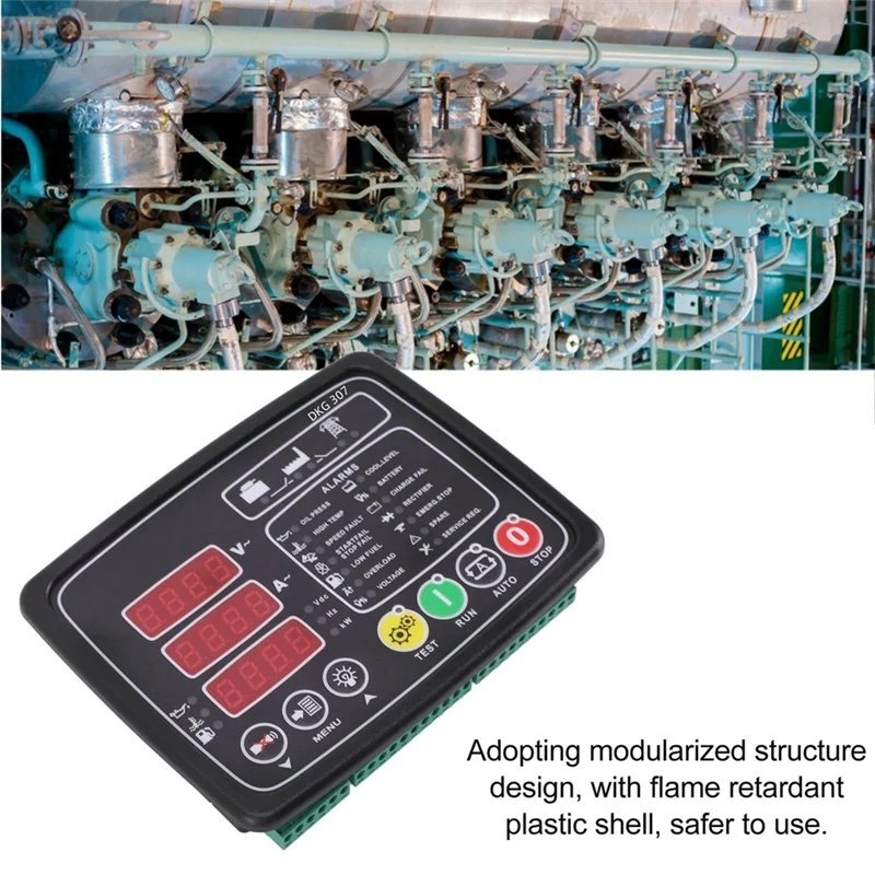 CEA DKG307 Genset Module Controller Panel Auto Start Stop Engine Controller Module Panel Durable Easy Install
