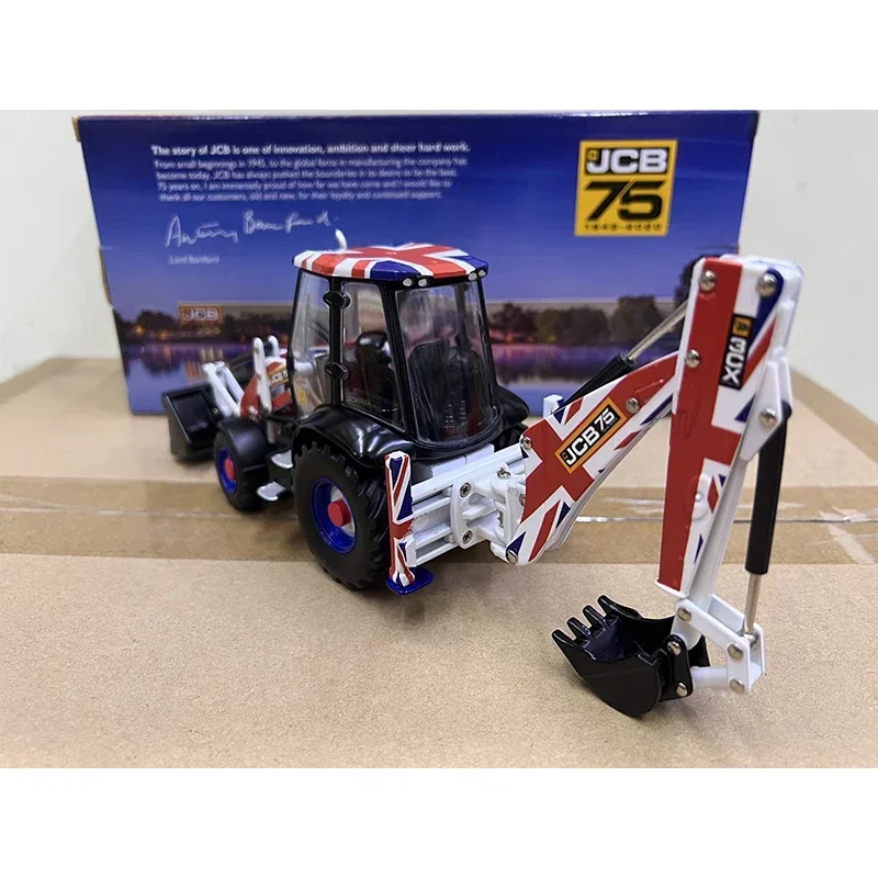 BRITAINS Diecast Alloy 1:32 Scale JCB 3CX Excavator 75th Anniversary Limited Edition Cars Model Adult Toy Souvenir Classics Gift