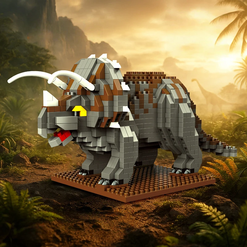 

Серия динозавров Юрского периода, собранные строительные блоки-тираннозавр Рекс и моделирующие модели Велоцираптора, детская подарочная игрушка