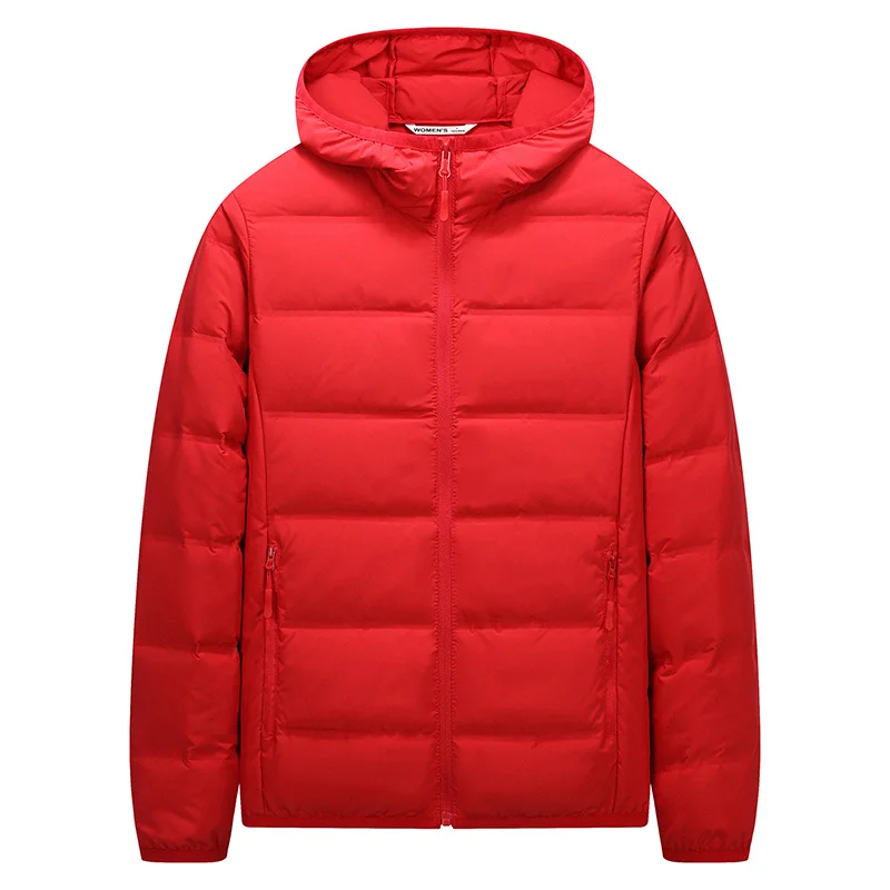 Down Jacket Unisex Winter Hooded Down Jacket Fashionable and Warm Couple Down Jacket