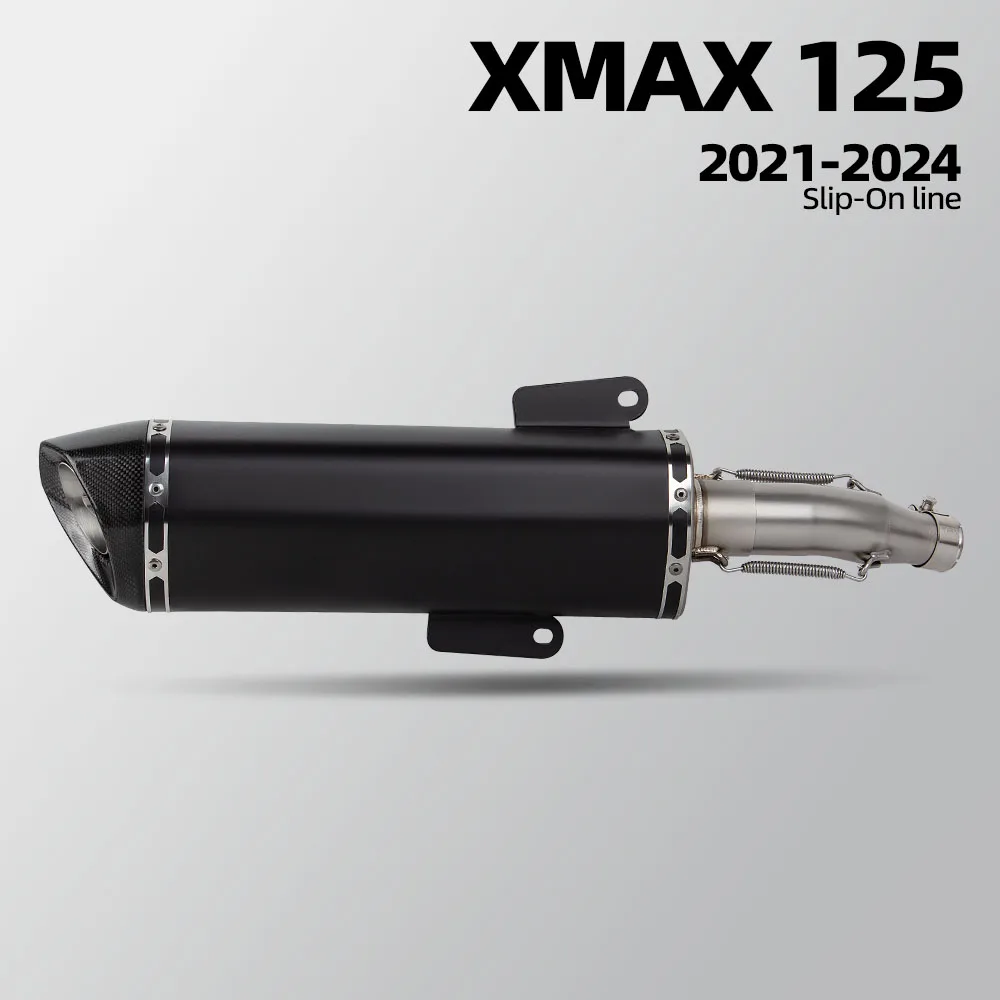 For YAMAHA XMAX 125 XMAX125 21-24 Motorcycle Exhaust Full System Modify Escape Stainless Middle Pipe Muffler with DB Killer