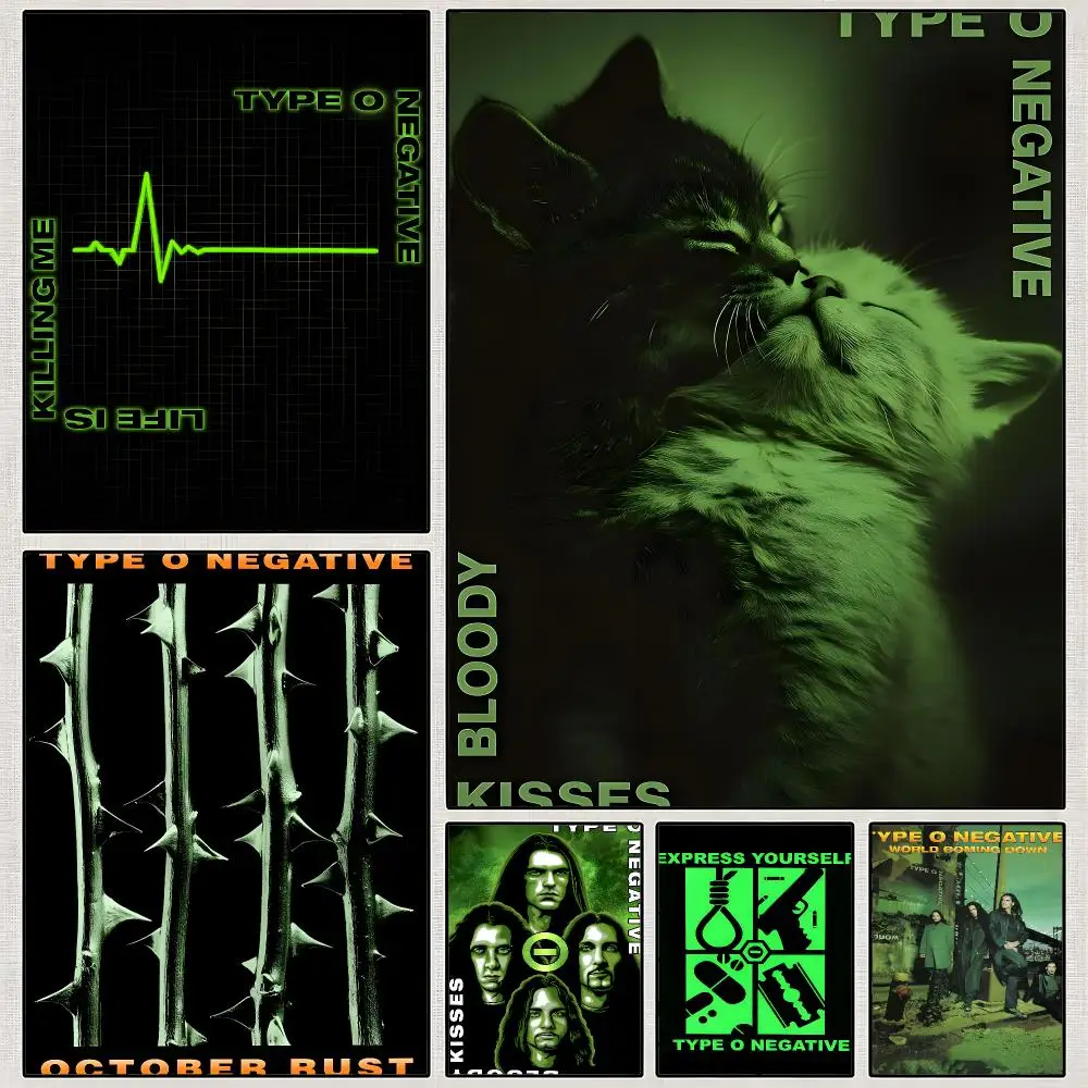 Band Type O Negative October Rust Poster PP Wall Art Print Removable Water-Resistant Home Decor For Bedroom Apartment Gift