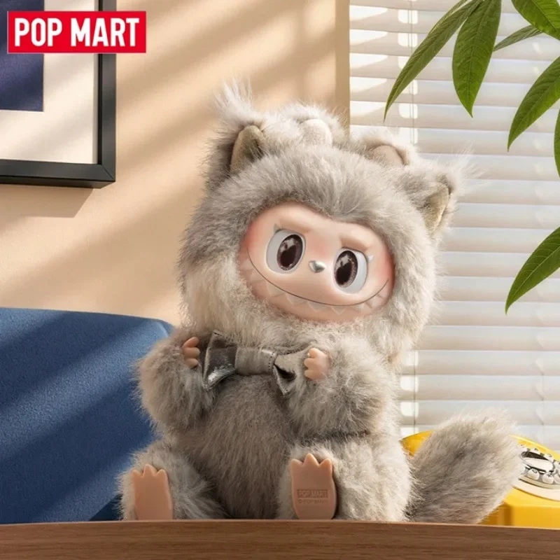 Genuine POP MART Labubu THE MONSTERS Meow Meow Kitty Series Vinyl Blind Box Plush Pendant Ornament Collection Cute Toys Gift