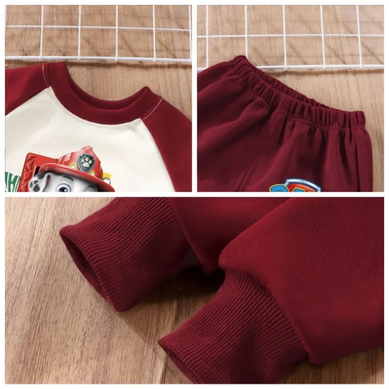 2026 Herbst Neuer Stil Kinder Paw Patrol Bedruckte Lässige Kapuzenpullover und Lange Hosen Zweiteilige Sets Jungen Trainingsanzüge Sweatshirt-Set – Detail 7
