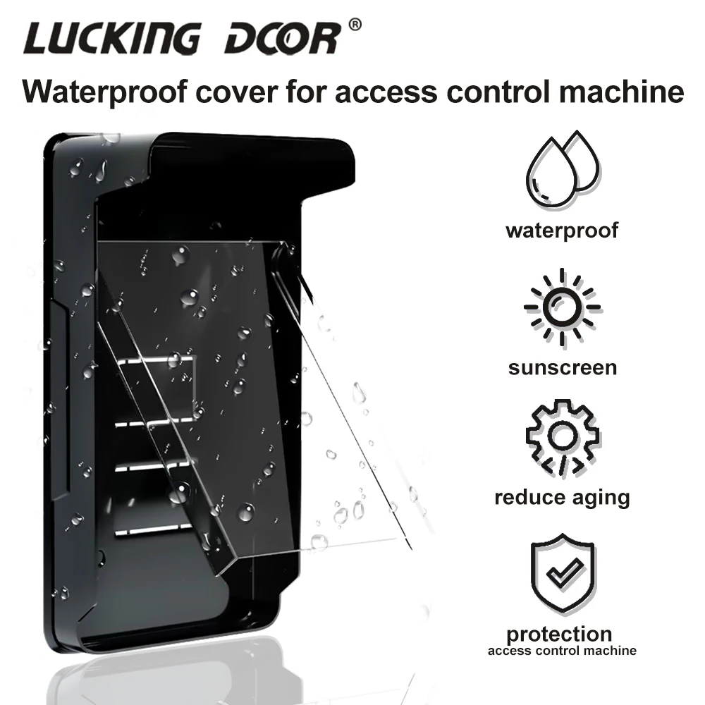 

Rain Cover Acrylic Waterproof Shell Rainproof Door Access Keypad Machine Attendance Box Doorbell Outdoor Rain Protection Shield