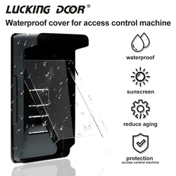 Rain Cover Acrylic Waterproof Shell Rainproof Door Access Keypad Machine Attendance Box Doorbell Outdoor Rain Protection Shield