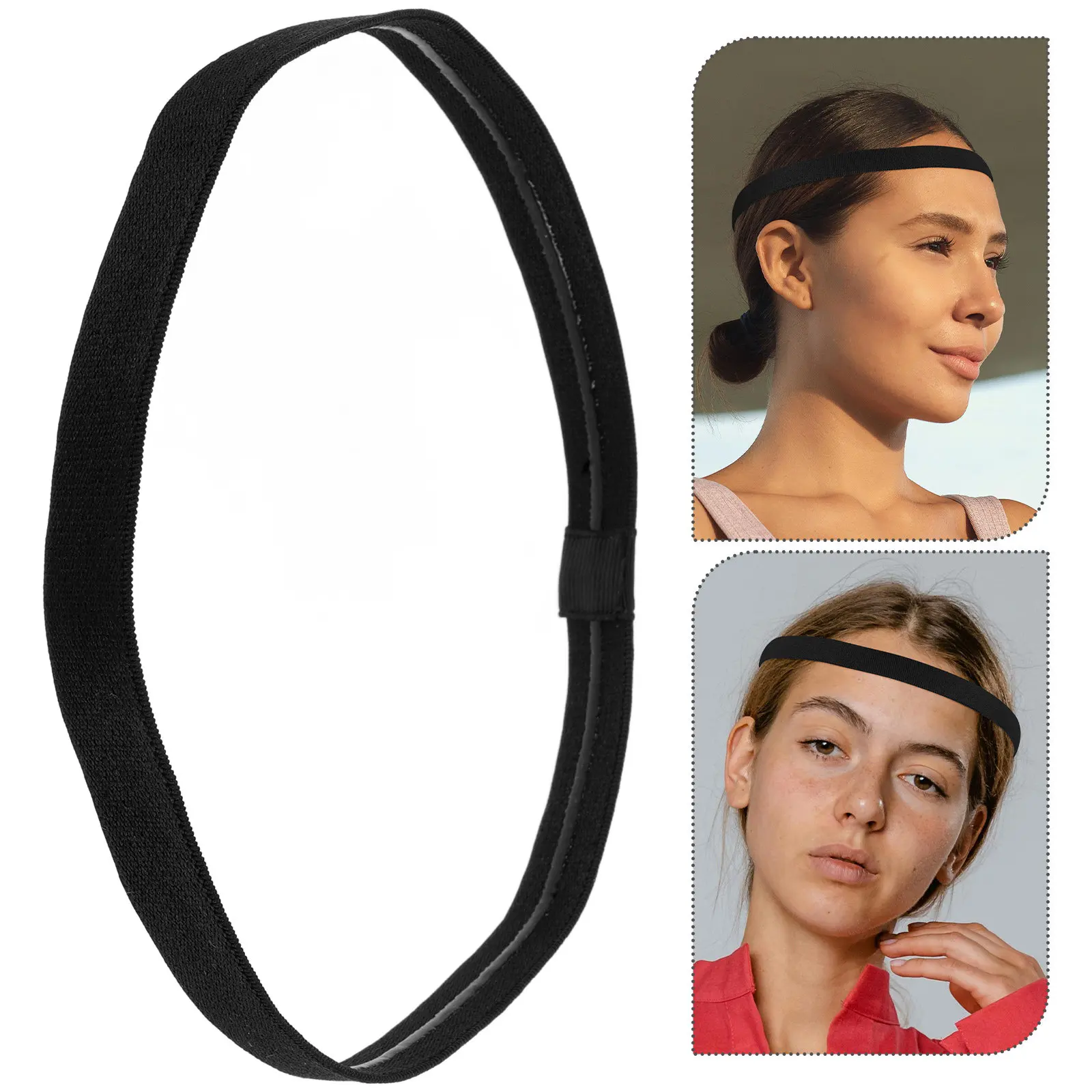 

Yoga Fitness Headband Breathable Sweat Wicking Moisture Absorbing Sports Head Wrap for Women Gym Running Workout Athletic