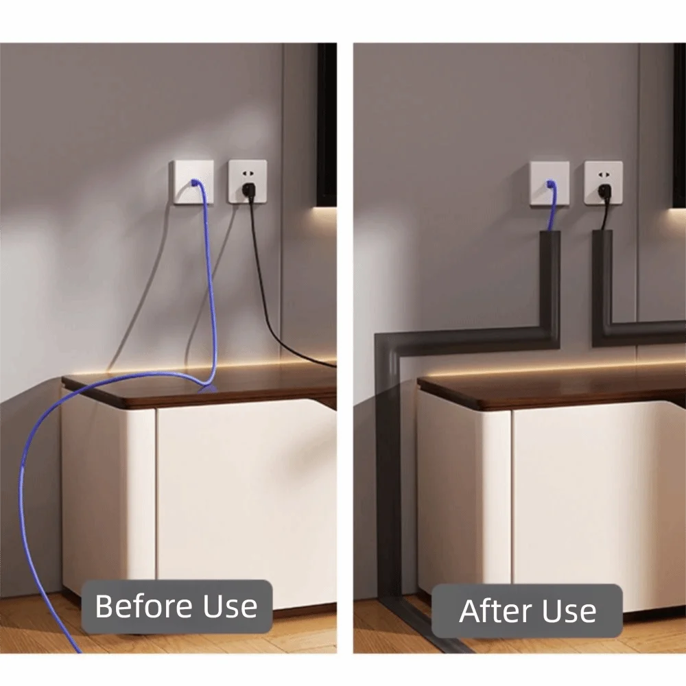 غطاء سلك ناعم عالي الجودة، غطاء سلك PVC متين، أرضية إخفاء سلك إدارة الكابلات ذاتية اللصق
